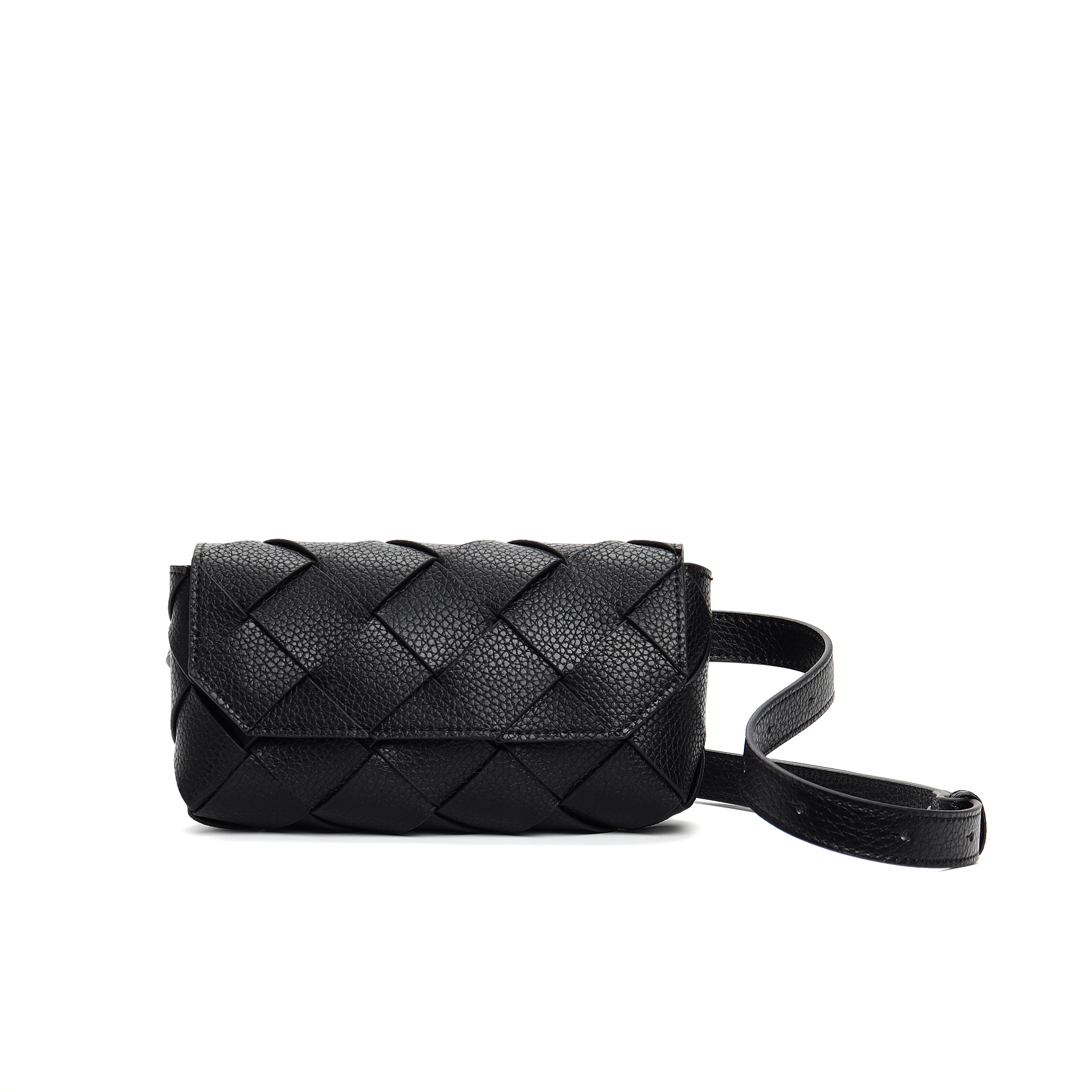 2026 New Woven French Small Square Bag Lychee Grain Cowhide Texture Casual Shoulder Crossbody Fashion Mini Bag - Thumbnail 2