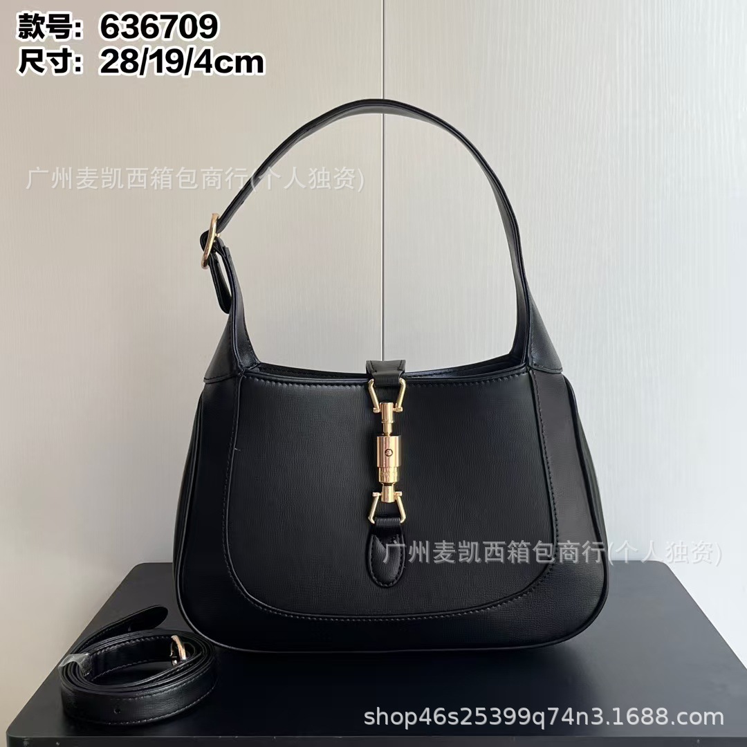 2025 New Retro Saddle Buckle French Underarm Shoulder Bag Jackie 1961 Series Crossbody Tote Large Bag For Women - Thumbnail 7