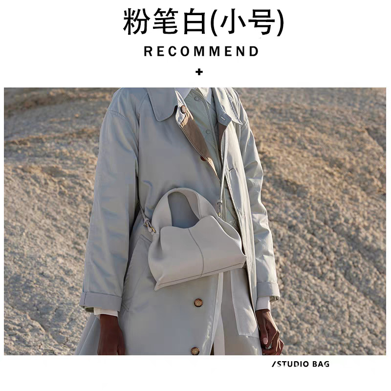 poleno饺子包2026新款包法式小众品牌单肩斜挎包牛皮手提包云朵包 - Thumbnail 27