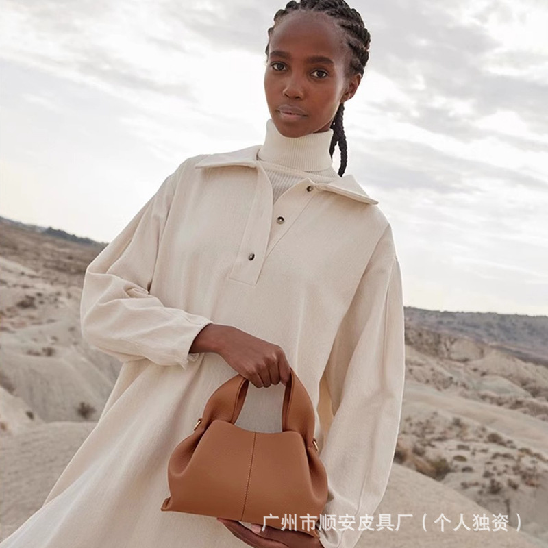 2025 Spring French Style Cloud Dumpling Bag For Women - Luxury Texture Handbag, Shoulder And Crossbody Bag - Thumbnail 2